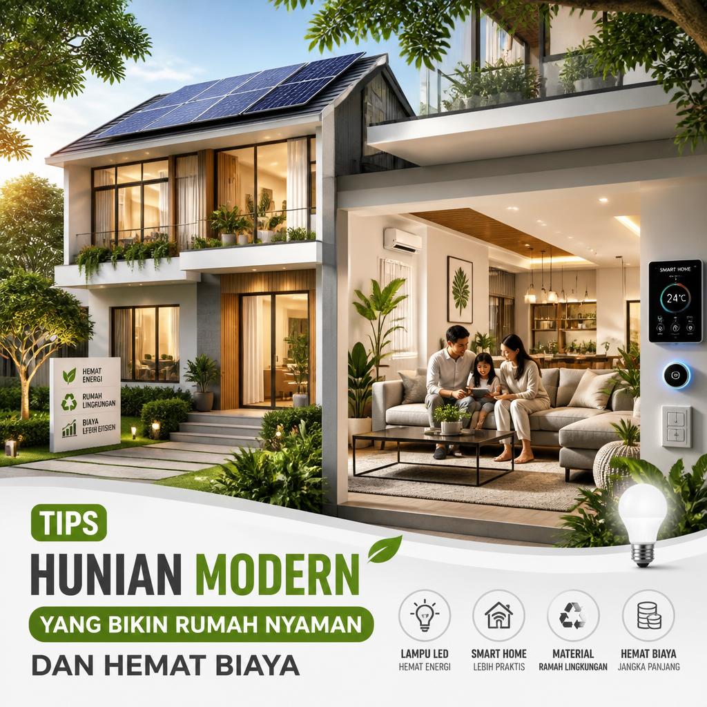 Tips Hunian Modern yang Bikin Rumah Nyaman dan Hemat Biaya