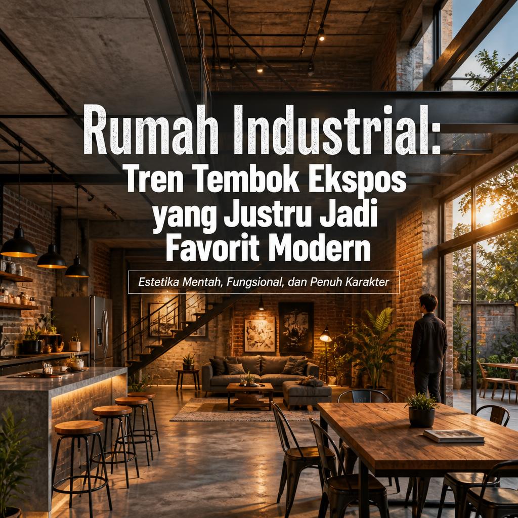 Rumah Industrial: Kenapa Tembok Belum Jadi Justru Jadi Tren?