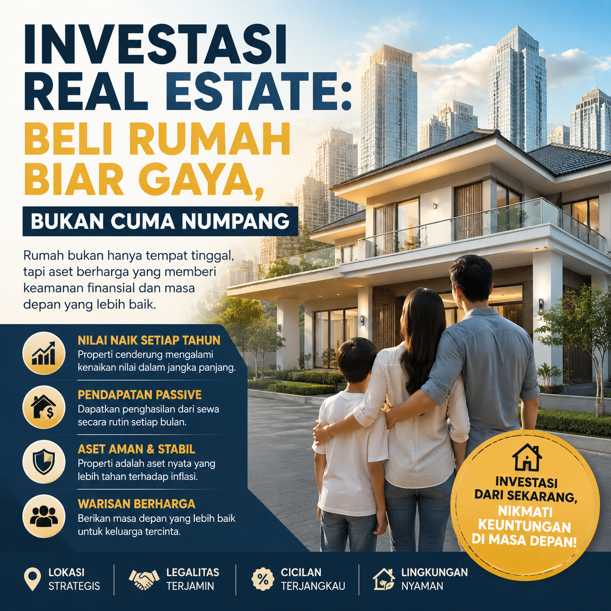 Investasi Real Estate: Beli Rumah Biar Gaya, Bukan Cuma Numpang