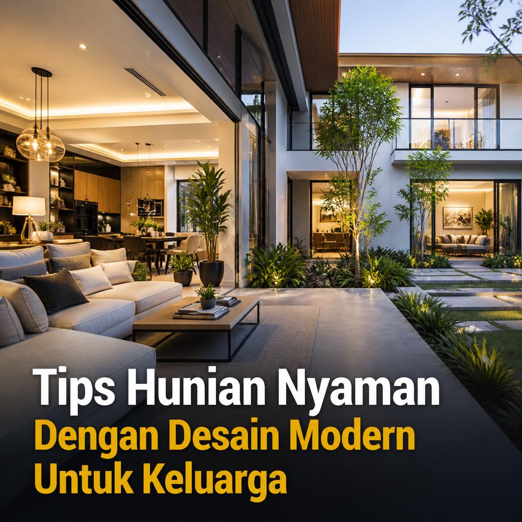 Tips Hunian Nyaman Dengan Desain Modern Untuk Keluarga