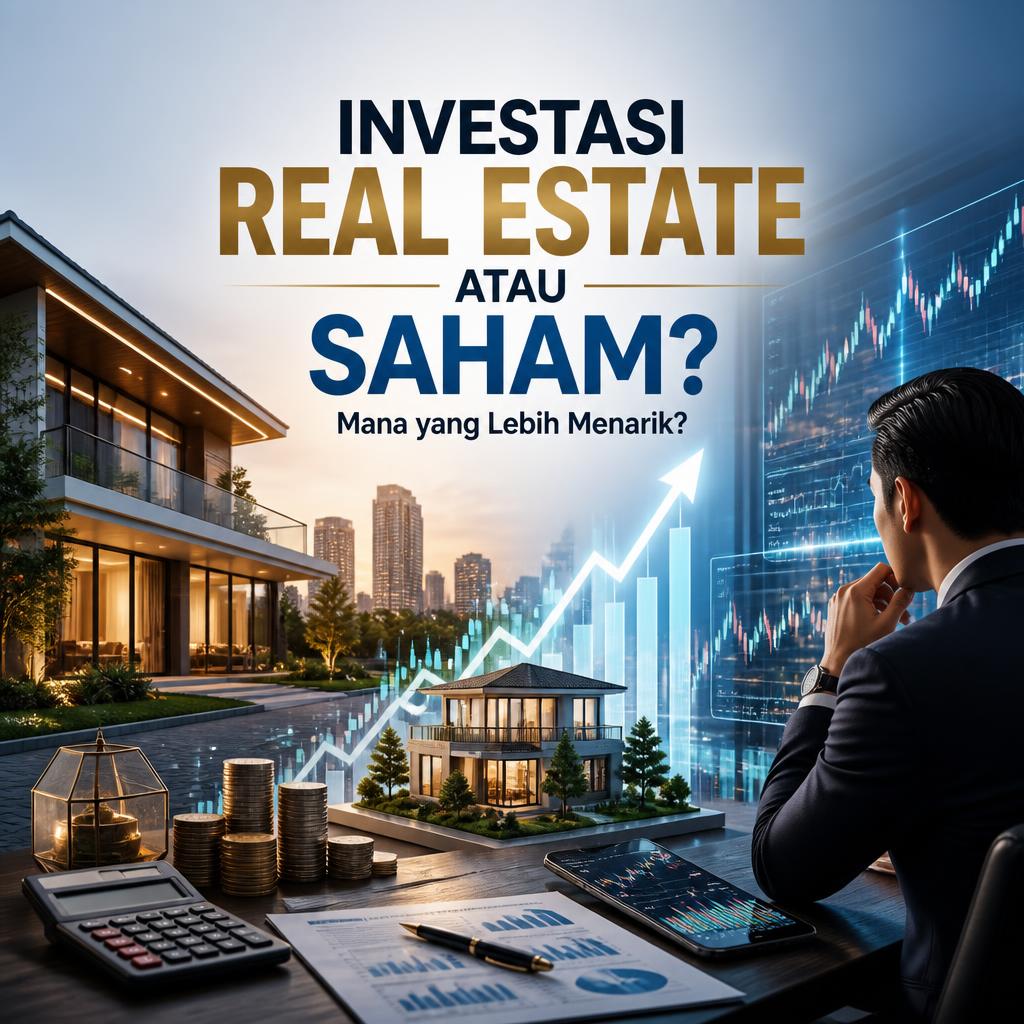 Investasi Real Estate atau Saham, Mana yang Lebih Menarik?