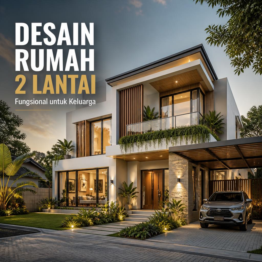 Desain Rumah 2 Lantai yang Fungsional untuk Keluarga